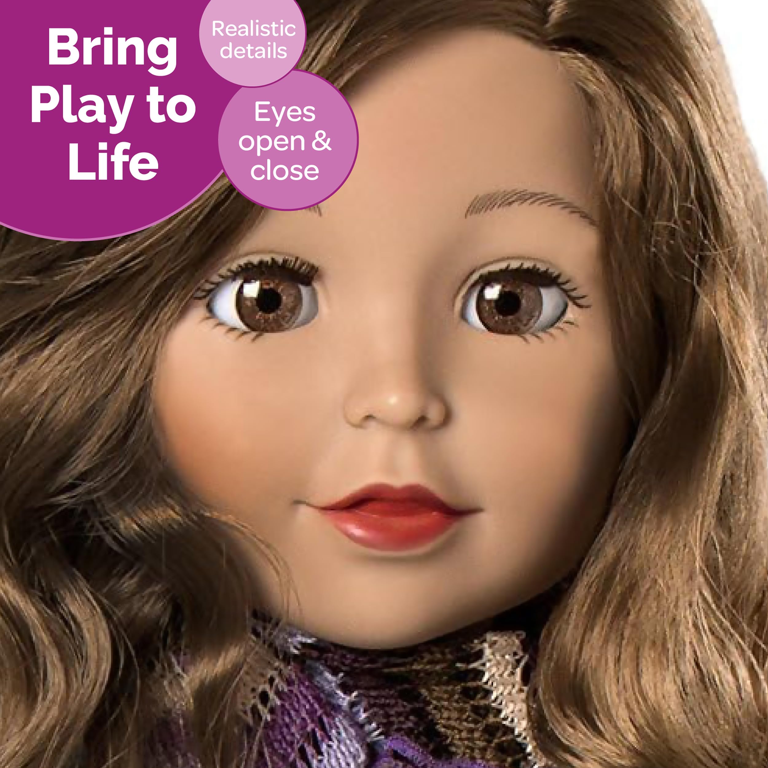 Foto 5 | Muñeca Moderna Adora Amazing Girls Ava De 45 Cm Con Pelo Enraizado - Venta Internacional.