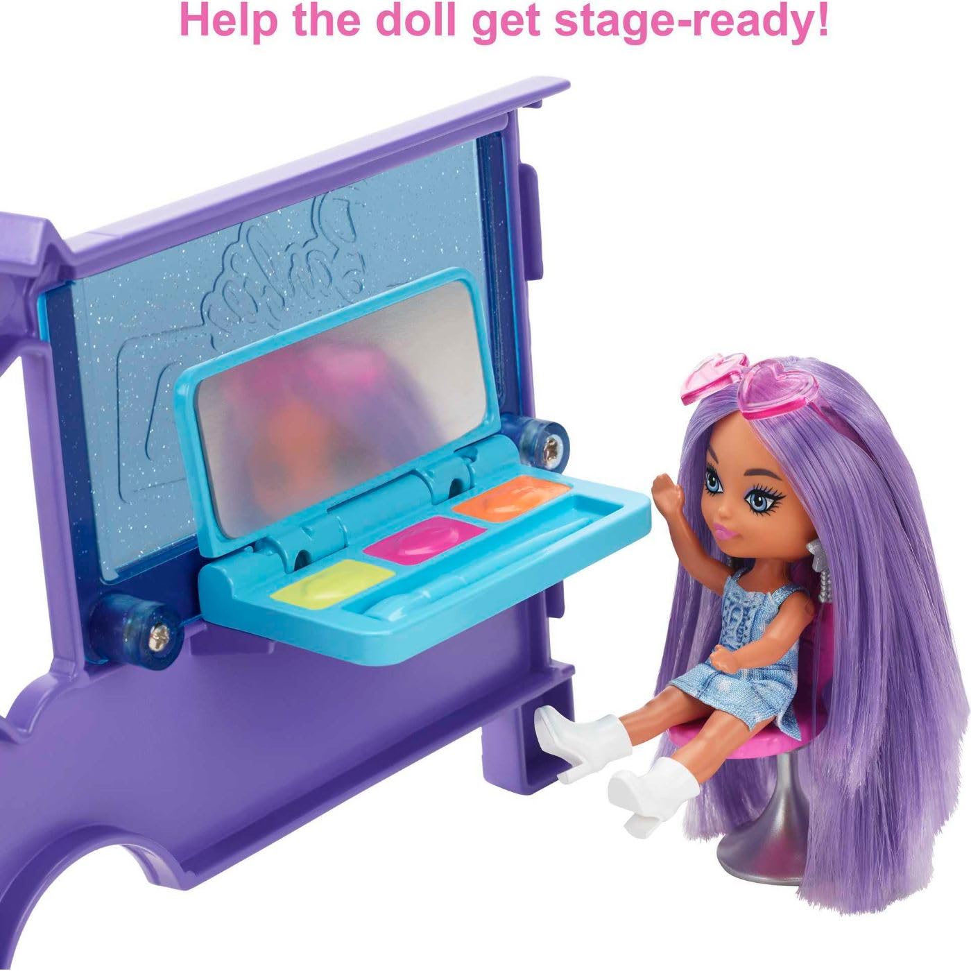 Foto 2 | Vehículo Playset Barbie Extra Mini Minis Para Muñecas Y Juguete Con Autobús Turístico - Venta Internacional.