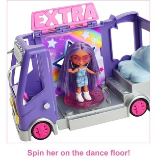 Foto 3 | Vehículo Playset Barbie Extra Mini Minis Para Muñecas Y Juguete Con Autobús Turístico - Venta Internacional.
