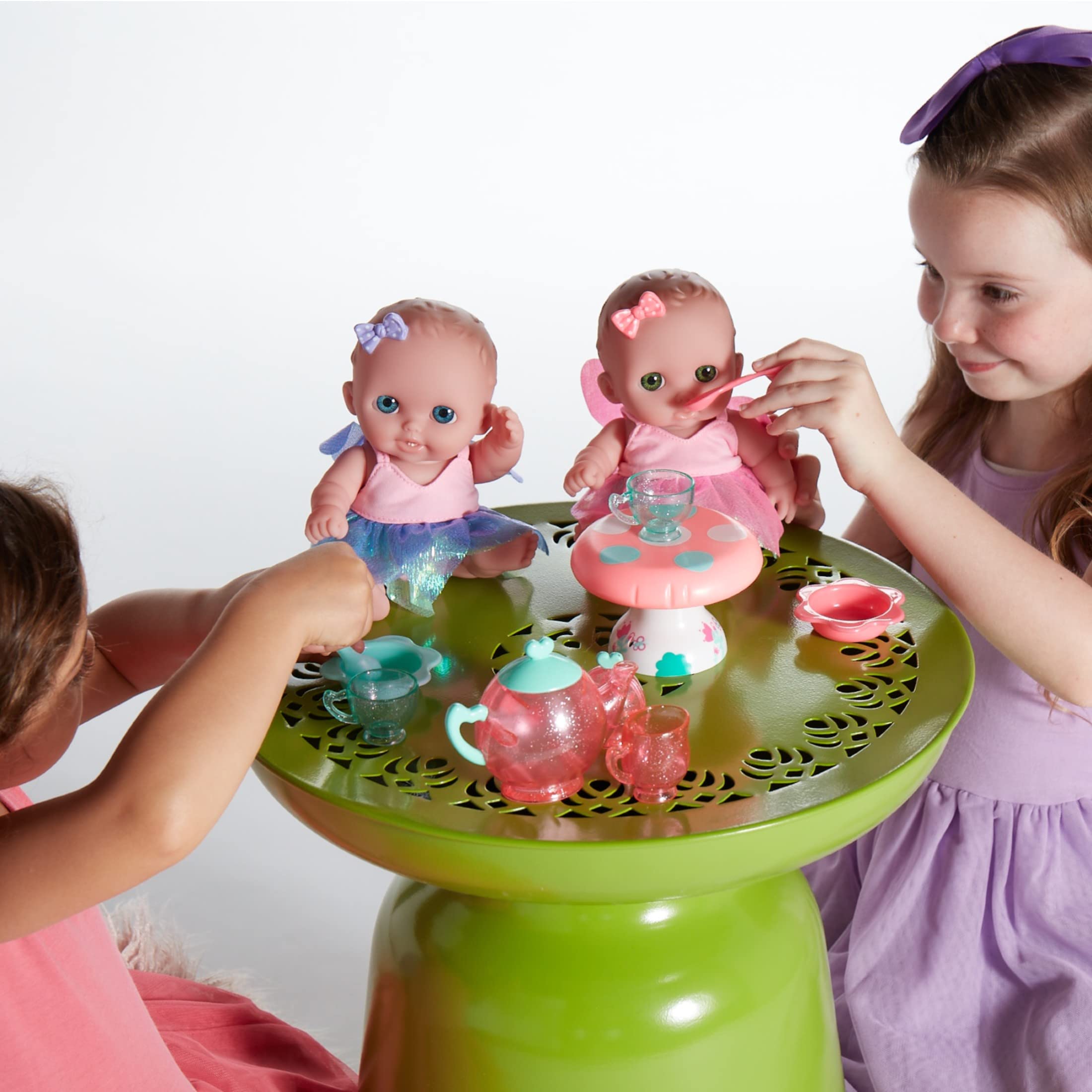 Foto 2 | Juego De Té Dolls Jc Toys Lil Cutesies Twin 8.5, Todo De Vinilo Con Diseño De Hadas - Venta Internacional.