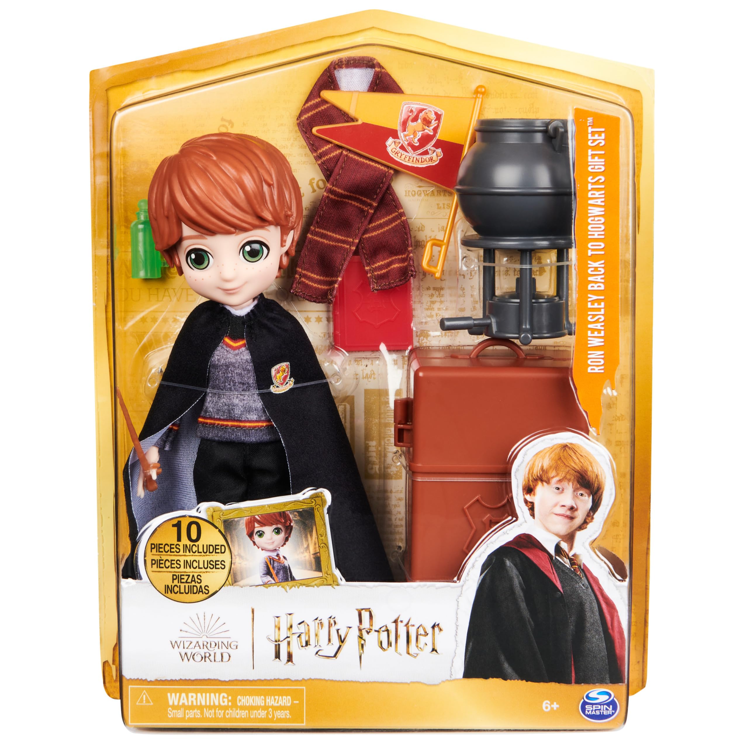 Foto 3 pulgar | Muñeca Wizarding World Harry Potter Ron Weasley De 20 Cm Con Accesorios - Venta Internacional.