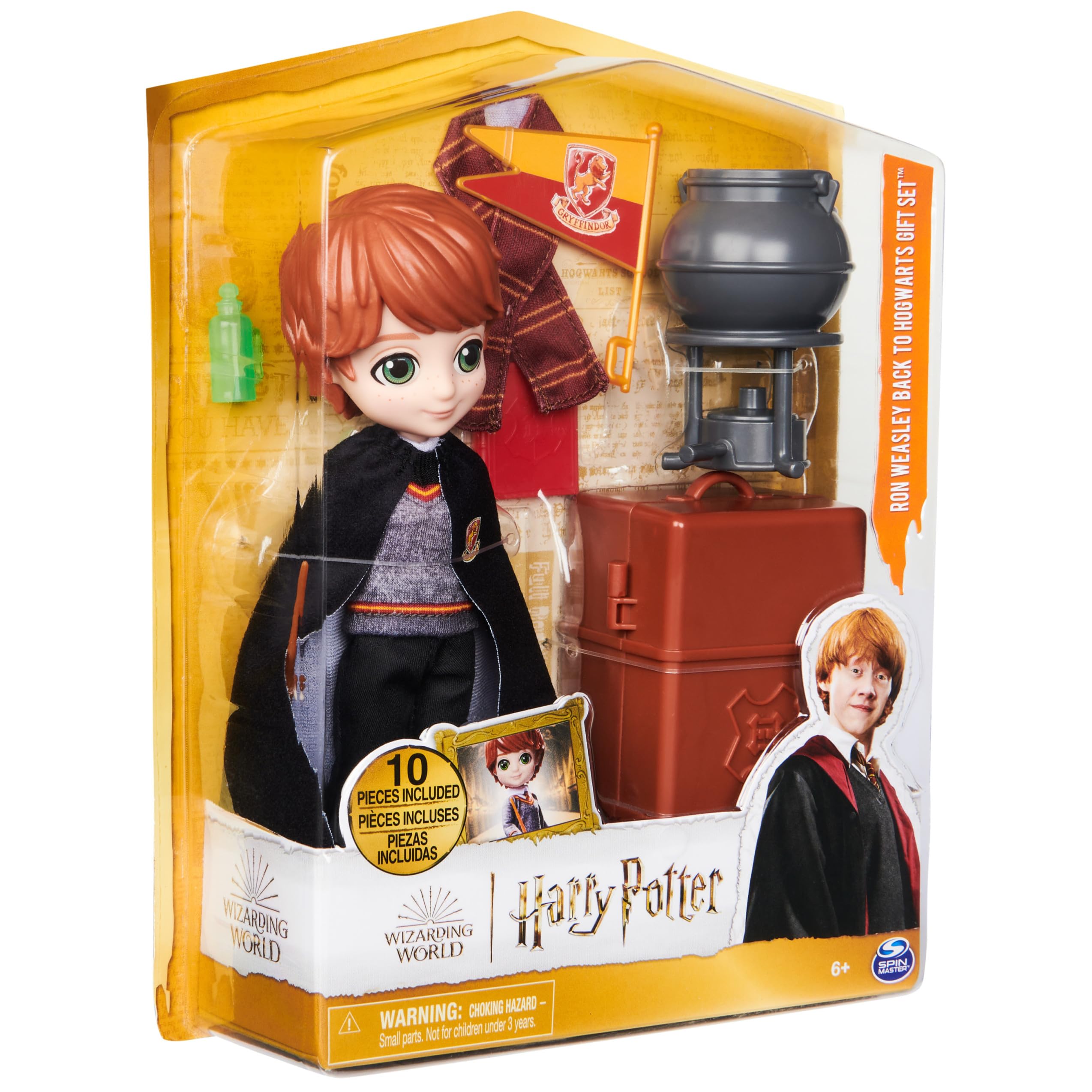Foto 8 pulgar | Muñeca Wizarding World Harry Potter Ron Weasley De 20 Cm Con Accesorios - Venta Internacional.