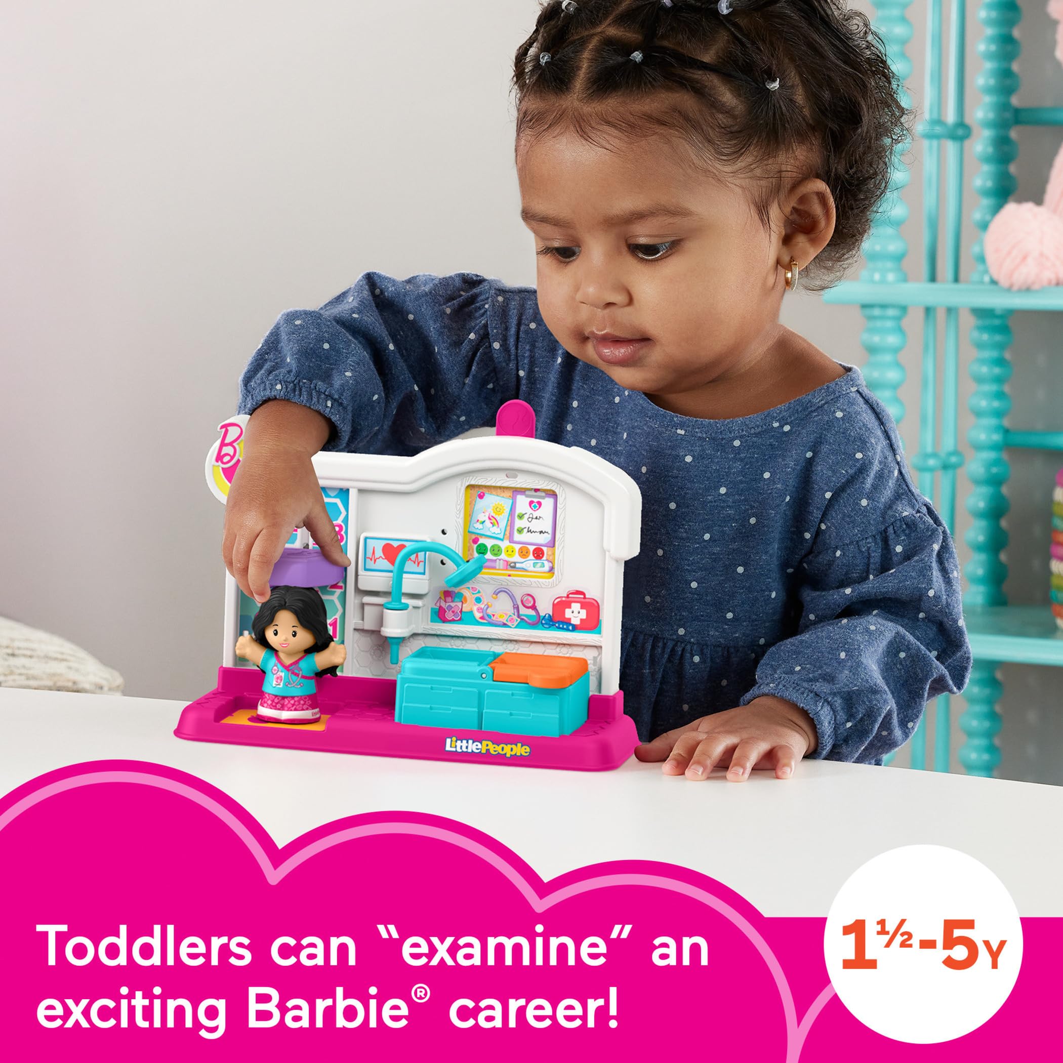 Foto 2 | Playset Fisher-price Little People Barbie Doctor De 18 Meses O Más - Venta Internacional.