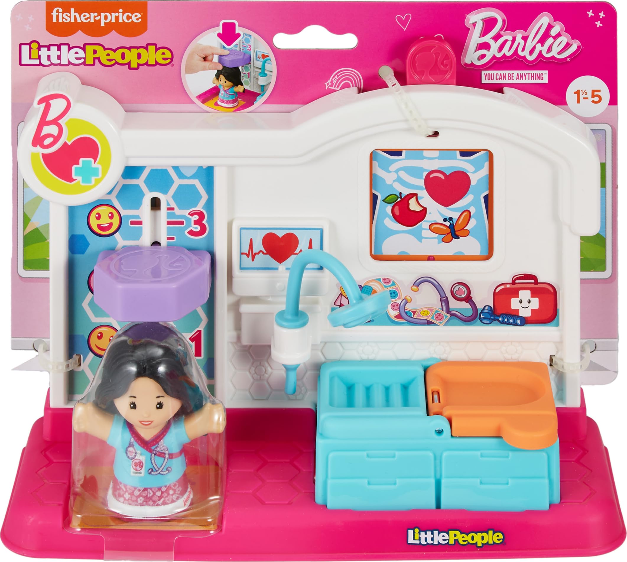 Foto 7 pulgar | Playset Fisher-price Little People Barbie Doctor De 18 Meses O Más - Venta Internacional.