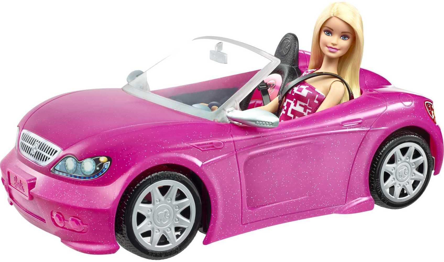Set De Juego Toy Barbie Para Muñecas Y Coches, Convertible De 2 Plazas, Rosa Brillante - Venta Internacional.