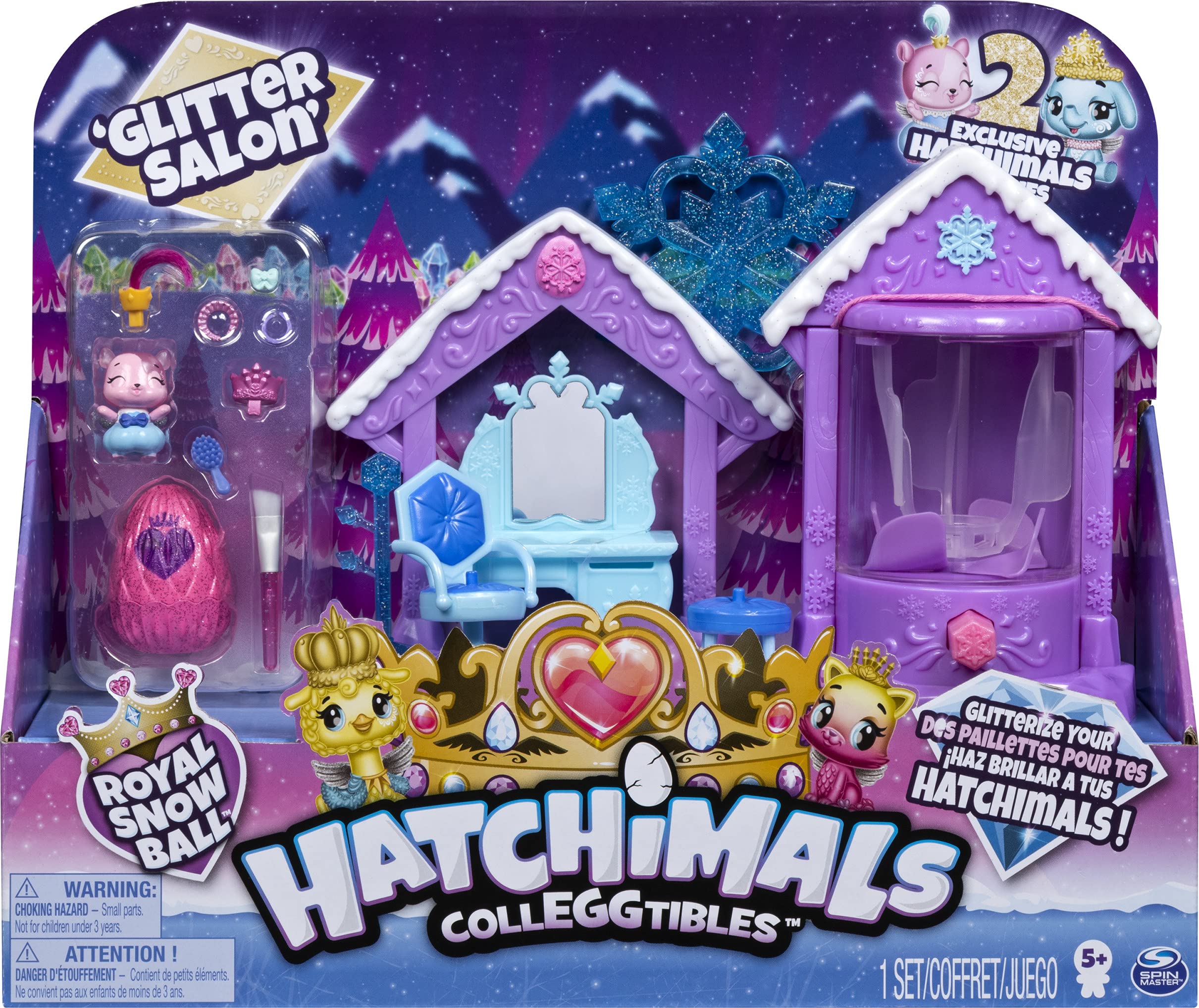 Foto 3 pulgar | Playset Hatchimals Colleggtibles Glitter Salon Con 2 Exclusivas - Venta Internacional.