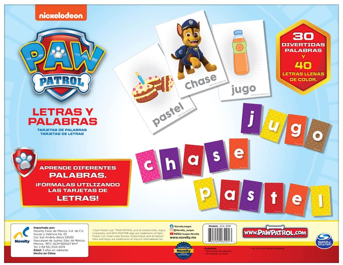 Foto 4 pulgar | Juego Preescolar Letras y Palabras Paw Patrol