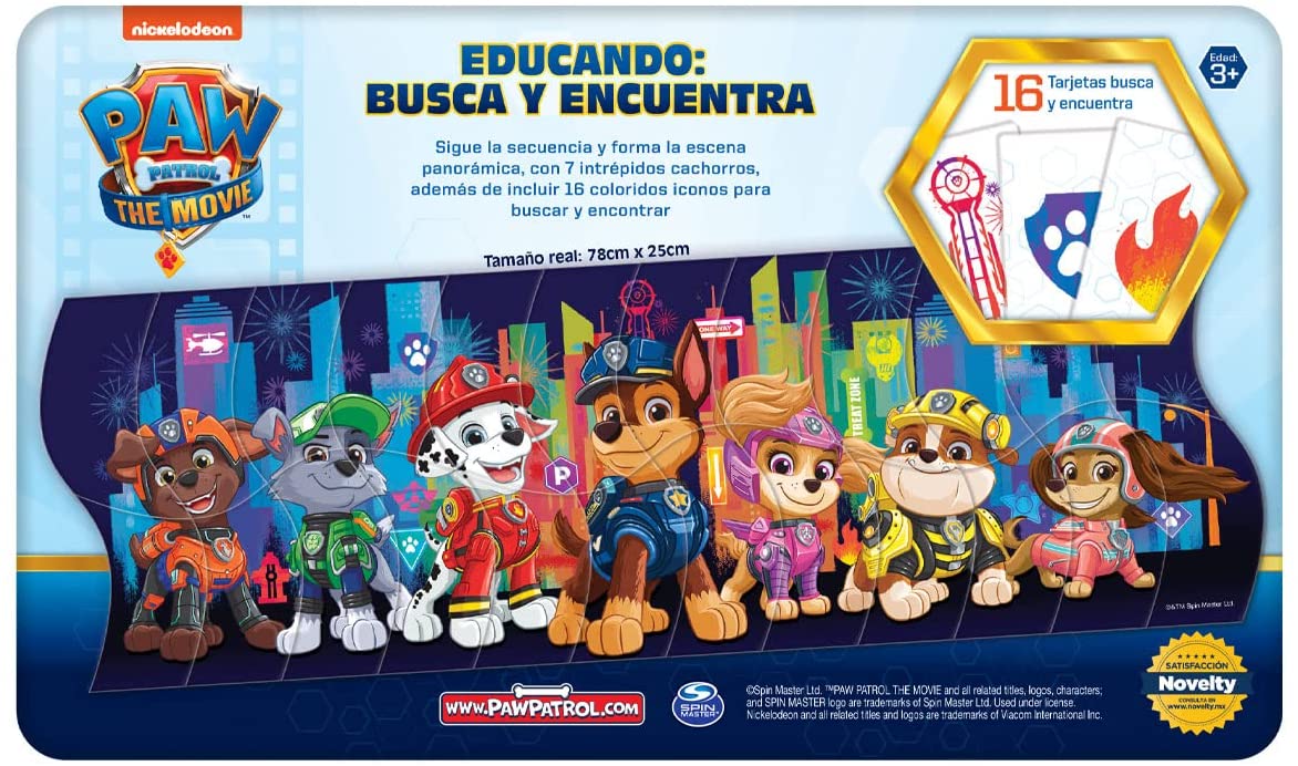 Foto 3 pulgar | Juego Preescolar de Escenas Armables Busca y Encuentra de Paw Patrol Novelty