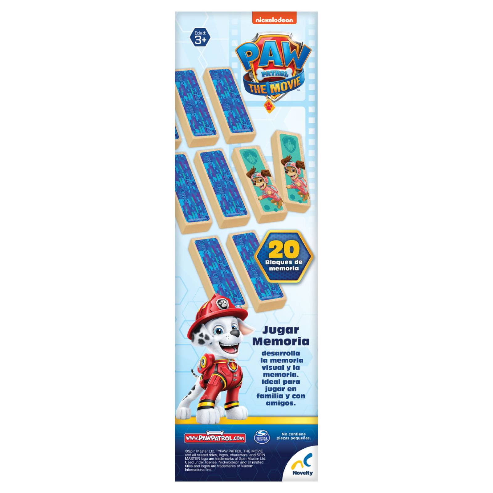 Foto 3 pulgar | Juego de Mesa para Niños Torre de Madera 3 en 1 de Paw Patrol Novelty