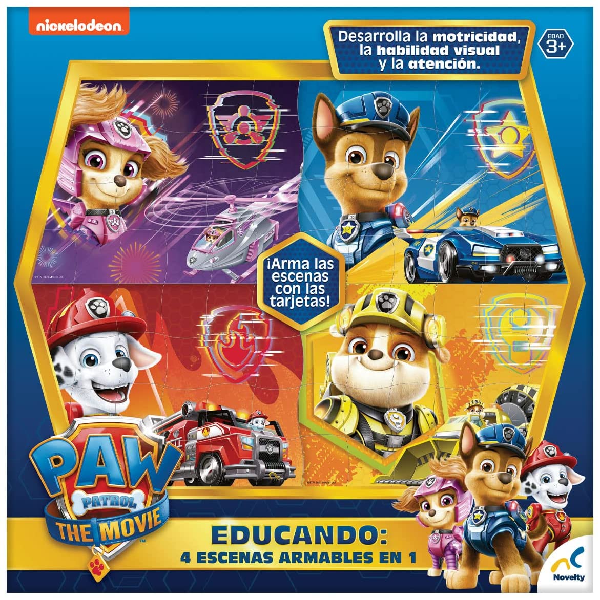 Foto 3 pulgar | Juego Preescolar de 4 Escenas Armables en 1 Paw Patrol