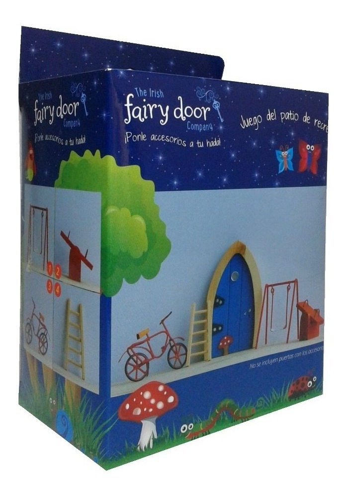 Set Juego del Patio de Recreo The Irish Fairy Door color Azul