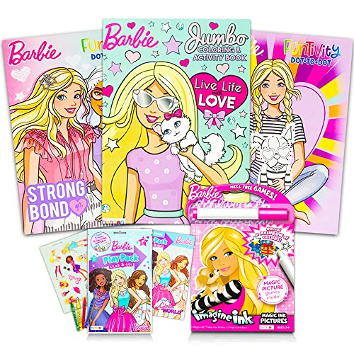 Foto 2 pulgar | Venta Internacional- Super Set De Libro Para Colorear Y Actividades De Barbie - Incluye Stickers