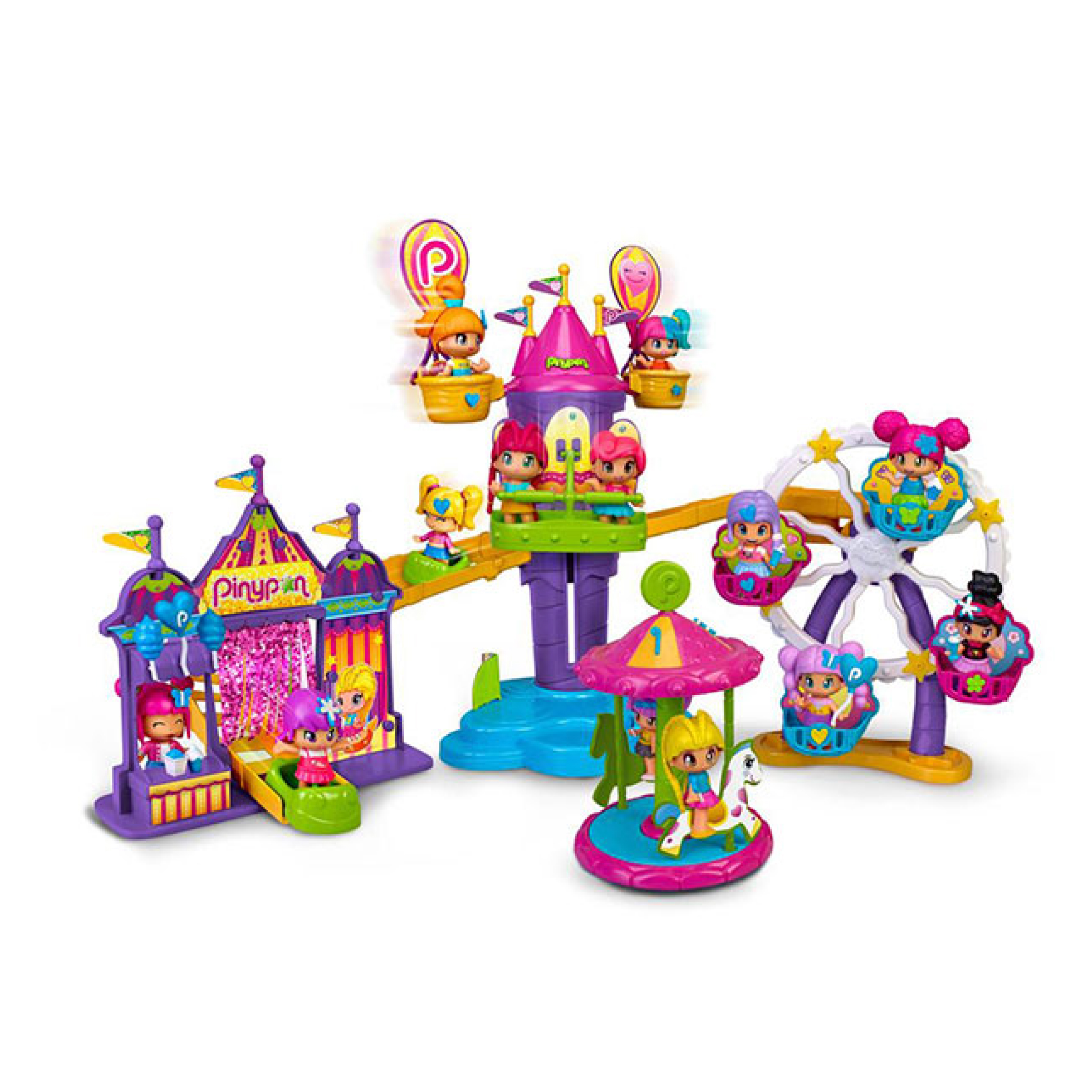 Foto 1 | Parque de Atracciones Pinypon Multicolor Incluye 1 Figura