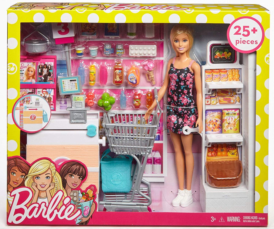 Foto 4 pulgar | Muñeca Barbie Supermercado