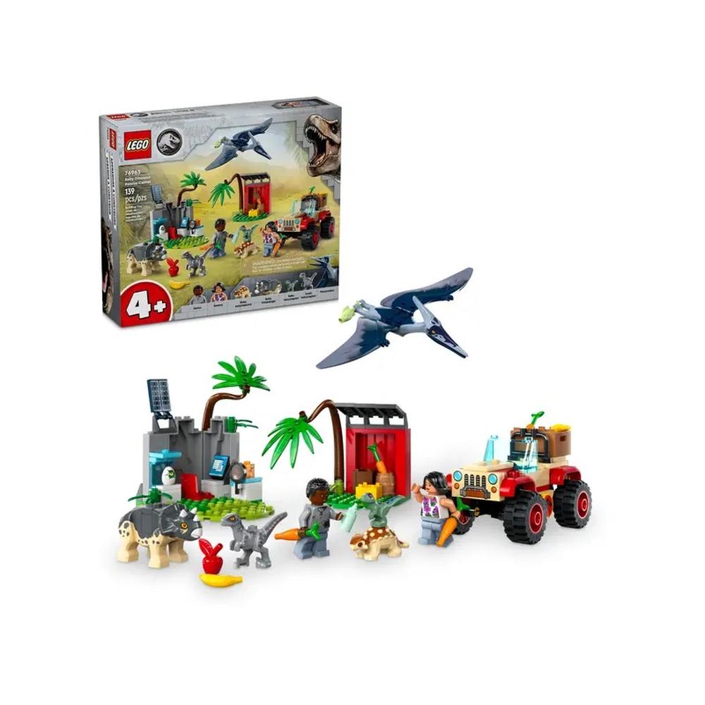 Foto 3 pulgar | Lego Jurassic World Centro De Rescate De Dinosaurios Bebe 76963