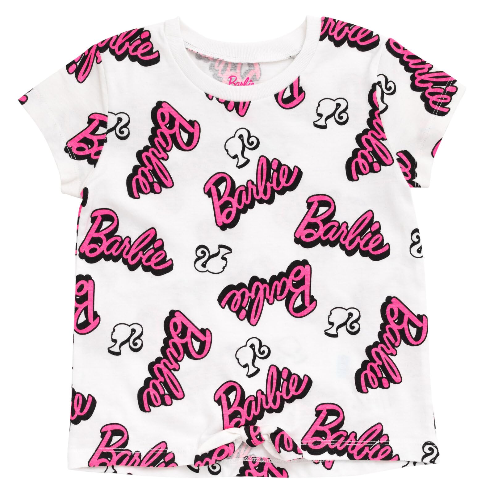 Foto 4 pulgar | Camiseta Barbie Para Niñas Pequeñas Y Pantalones Cortos Dolp - Venta Internacional.