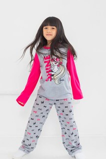 Foto 4 | Barbie Little Girls Pajama Shirt And Pants Sleep Set Gray/ - Venta Internacional.