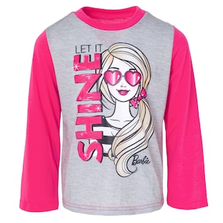 Foto 5 | Barbie Little Girls Pajama Shirt And Pants Sleep Set Gray/ - Venta Internacional.
