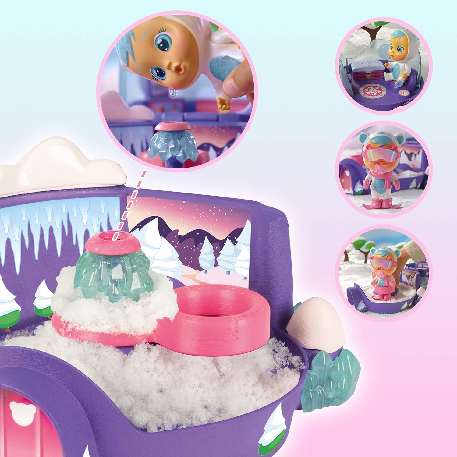 Foto 3 | Bebes Llorones Iglú De Kristal Con Nieve De Verdad