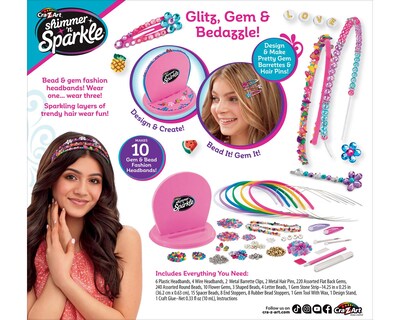 Foto 2 | Juego Cra-Z-Art para Crear y Decorar Diademas y Broches Brillos y Glitter Shimmer And Sparkle