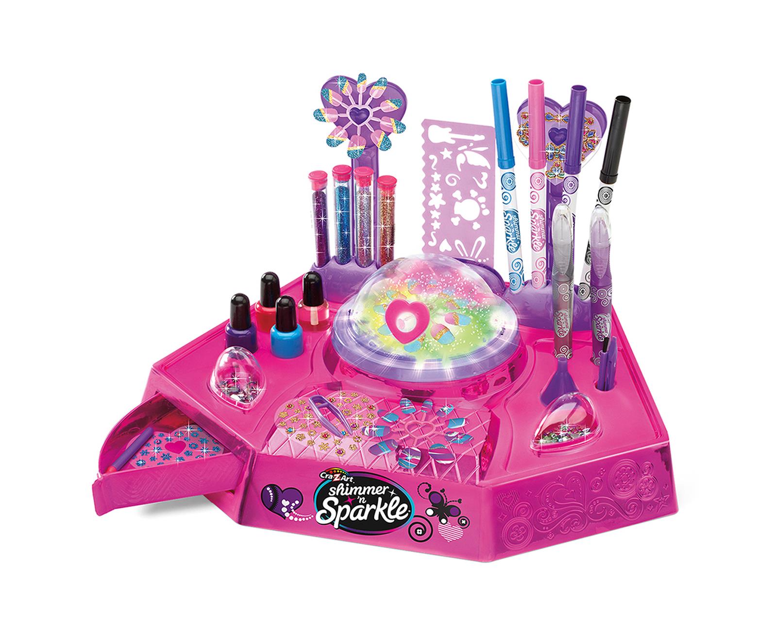 Set De Juego  Cra-z-art Shimmer And Sparkle (nail & Tattoo Designer Studio)