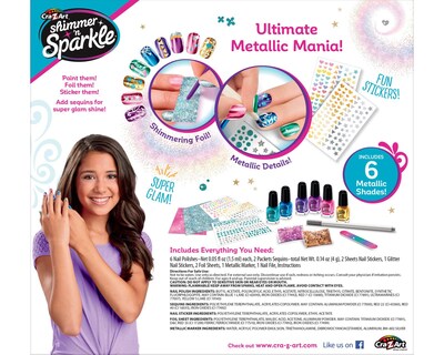 Foto 2 | Kit De Actividades Cra-z-art Shimmer And Sparkle (metallic Rainbow Nail Art)