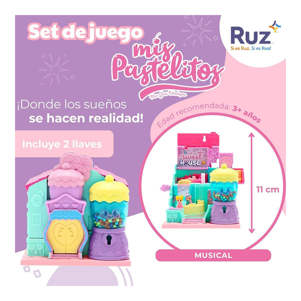 Foto 4 pulgar | Set De Juego Ruz Mis Pastelitos (sweet Candy House)