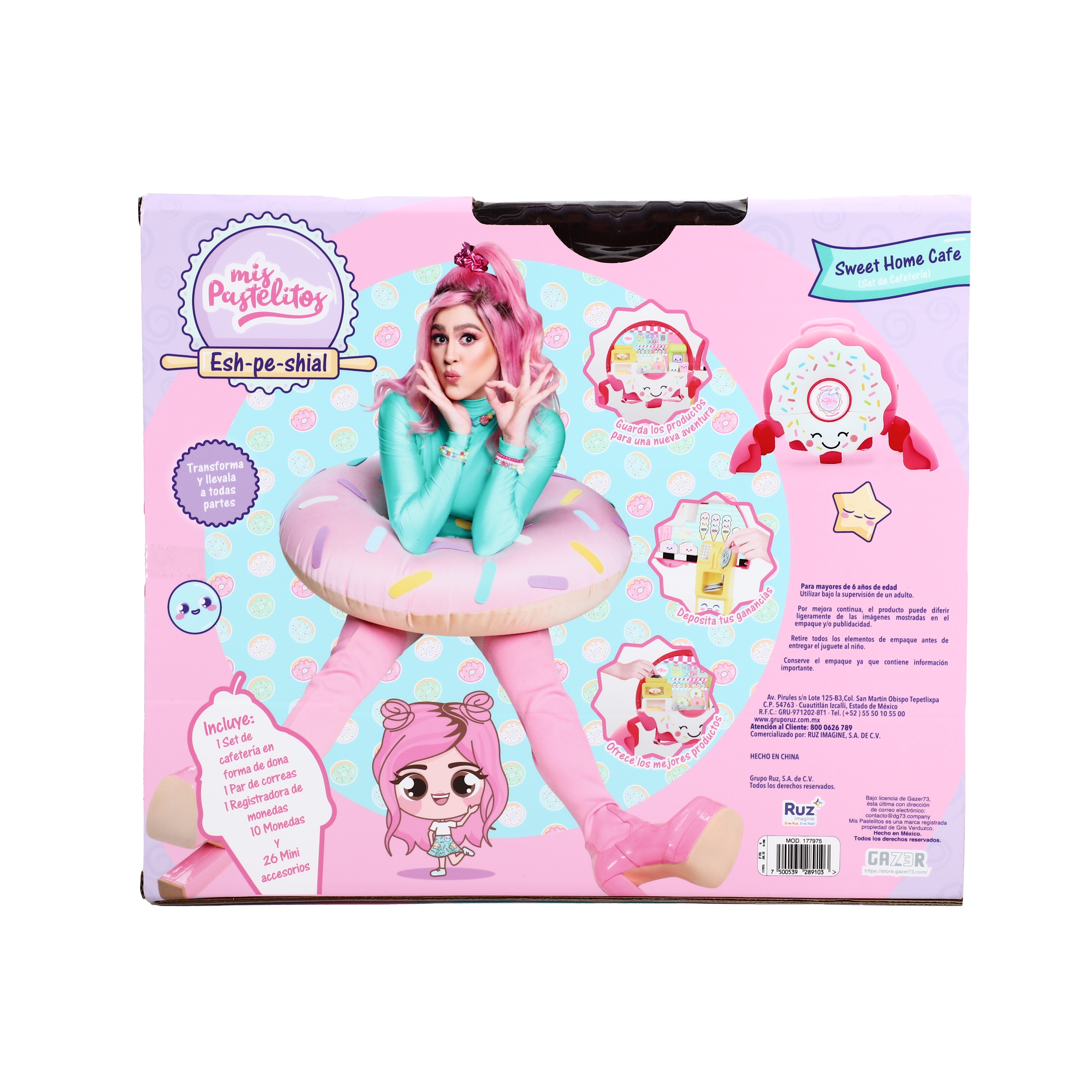 Foto 6 pulgar | Set De Juego Ruz Mis Pastelitos (mochila De Dona Rosa/blanco)