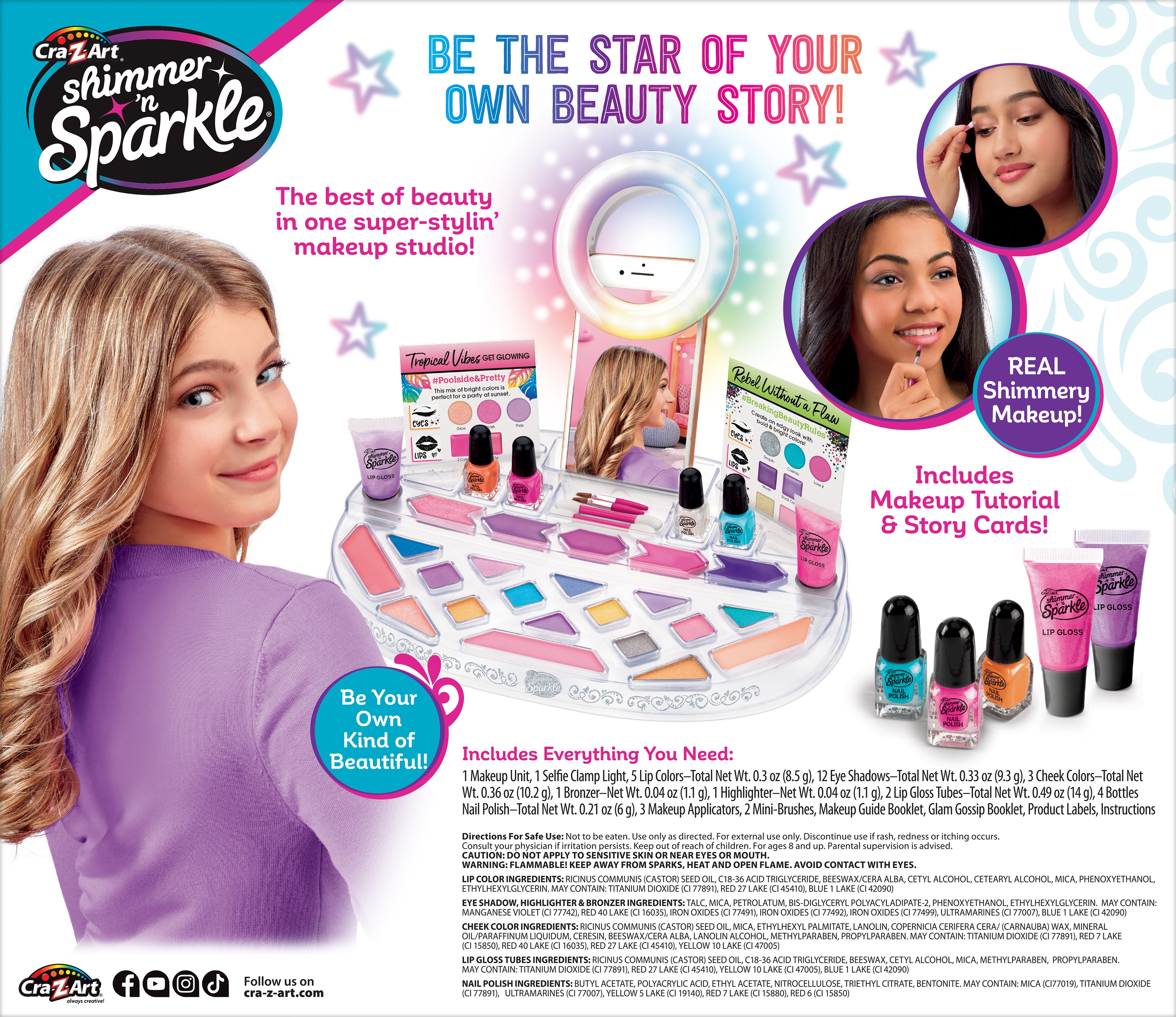 Foto 3 | Set De Juego Ruz Shimmer & Sparkle (estudio De Maquillaje)