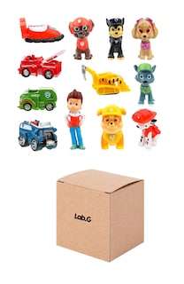 Foto 1 | Juego De Paw Patrol Para Niños 12 Pcs Decoración De Tartas Multicolor Estilo 1