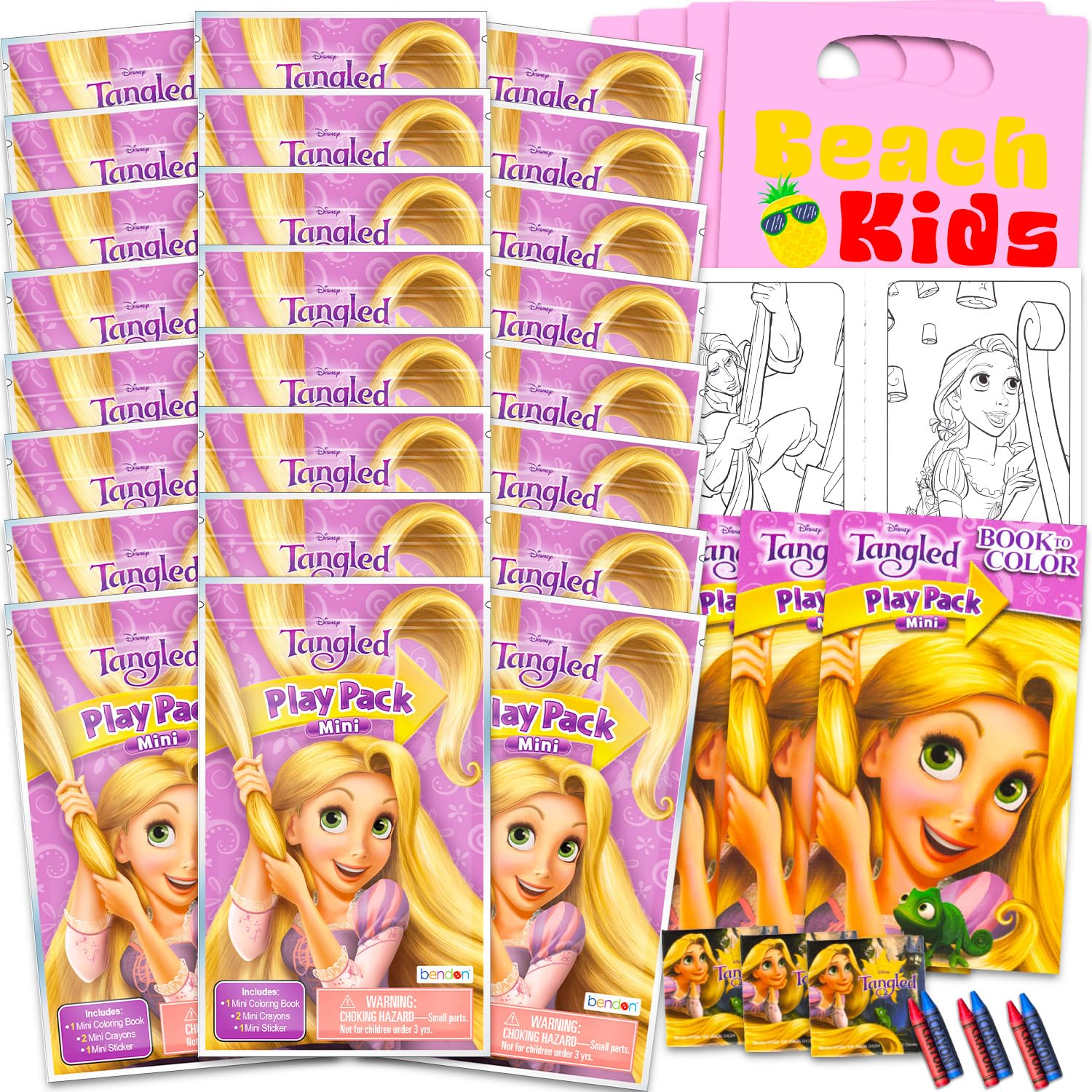 Set De Obsequios Para Fiestas Disney Tangled Mini Para Niños Con 24 Paquetes - Venta Internacional.