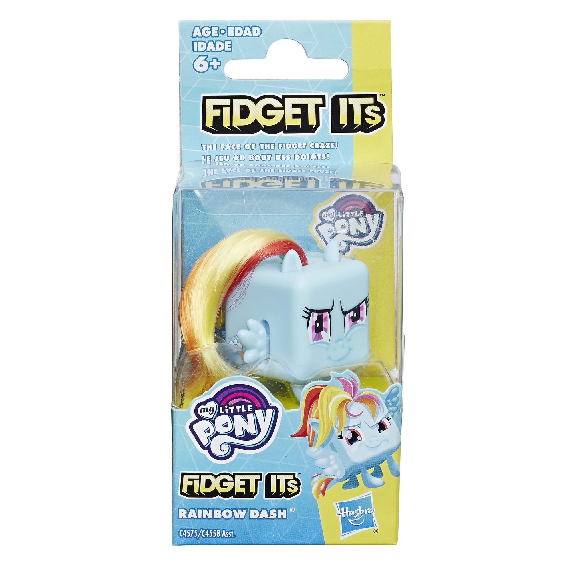 Foto 3 pulgar | Fidget Toy Hasbro Fidget Its My Little Pony Rainbow Dash - Venta Internacional.