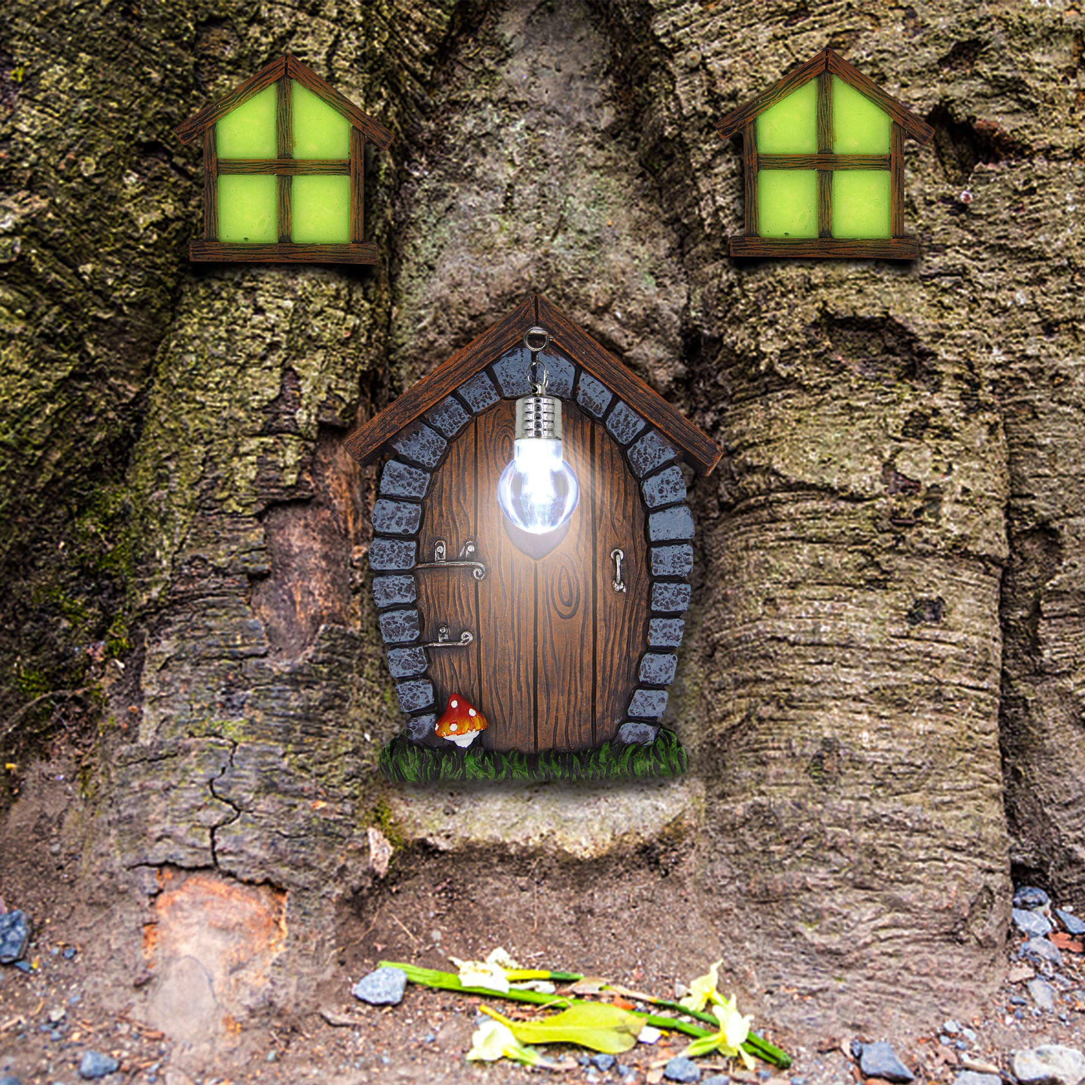 Foto 4 pulgar | Juegoal En Miniatura Para Ventana Y Puerta Fairy Gnome Home Con Lámpara - Venta Internacional.