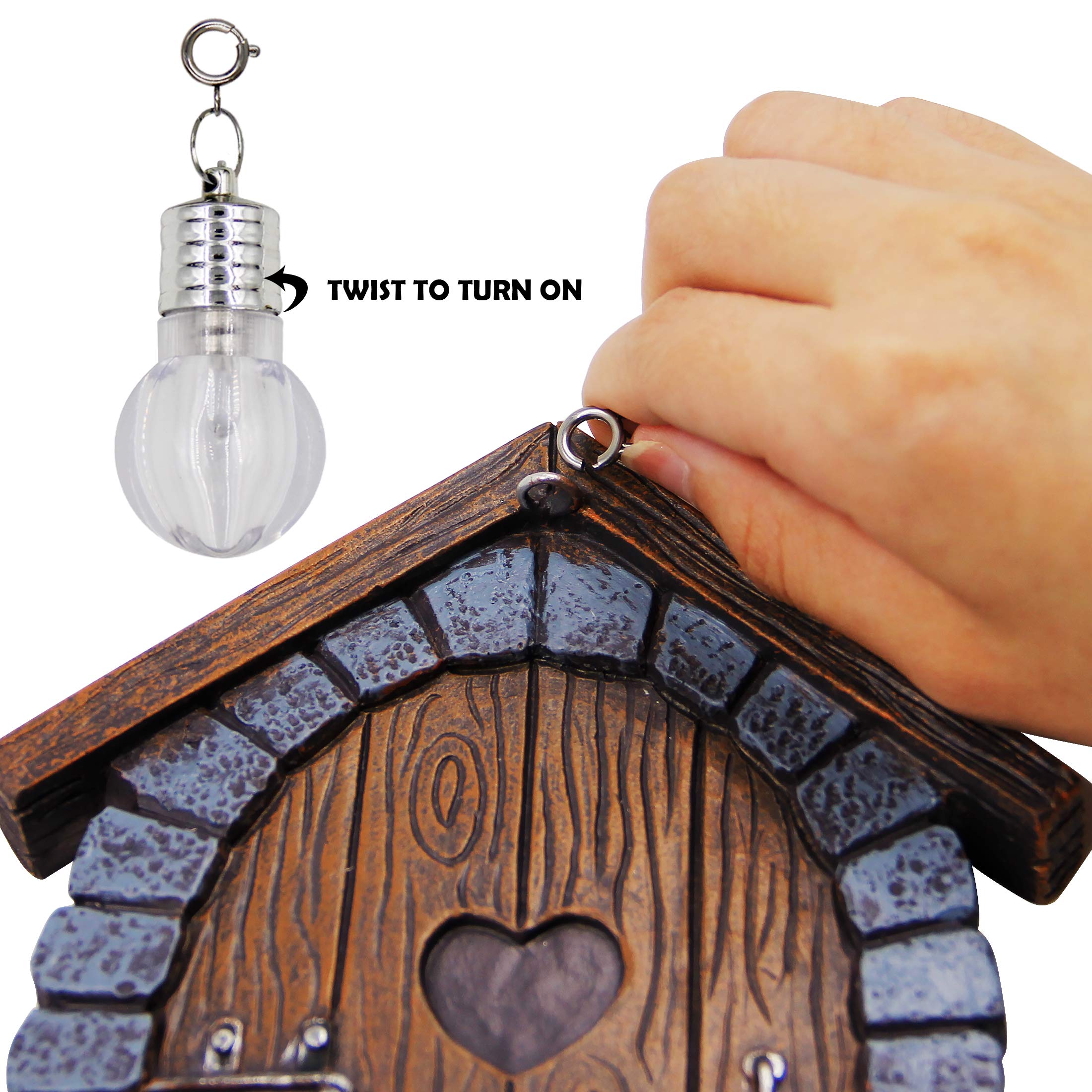 Foto 4 | Juegoal En Miniatura Para Ventana Y Puerta Fairy Gnome Home Con Lámpara - Venta Internacional.