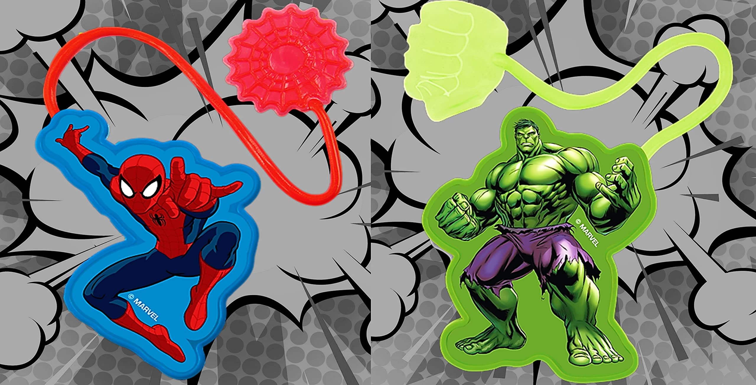 Foto 5 pulgar | Juguete Elástico Adhesivo Ja-ru Marvel Spiderman & Hulk Para Niños - Venta Internacional.