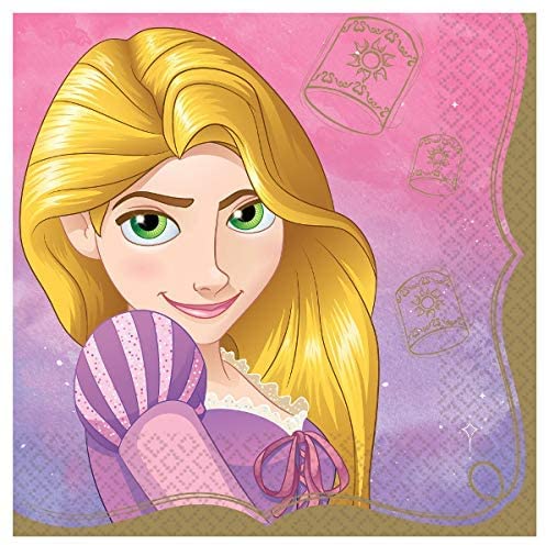 Foto 4 pulgar | Paquete De Fiesta Unique Tangled Rapunzel Para 16 Personas Con Platos Y Servilletas - Venta Internacional.