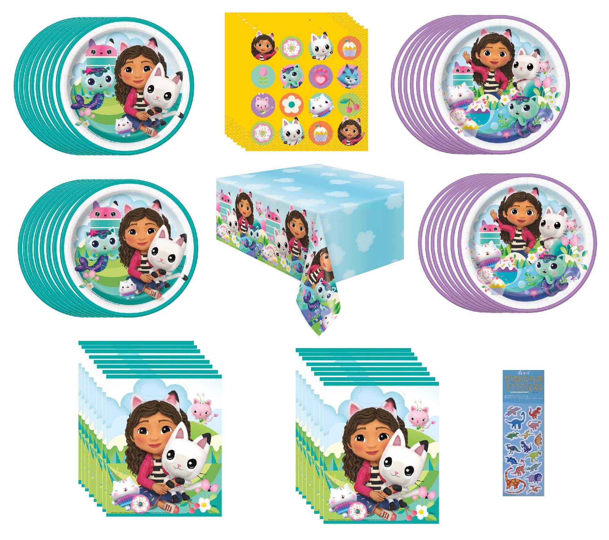 Foto 1 | Paquete De Artículos Para Fiestas Gabbys Dollhouse Birthday X16 - Venta Internacional.