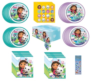 Foto 1 | Paquete De Artículos Para Fiestas Gabbys Dollhouse Birthday X16 - Venta Internacional.