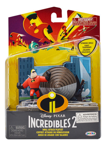 Foto 1 | Disney Pixar Increibles Ataque Con Taladro Jakks Pacific