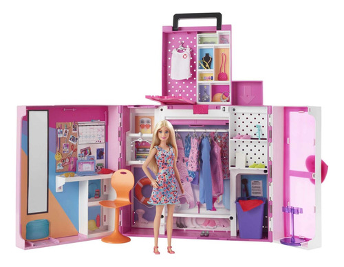 Foto 2 | Barbie Dream Closet 36 Piezas Muñeca Incluida Mattel