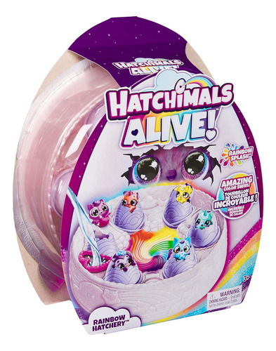 Foto 2 pulgar | Hatchimals Alive Rainbow Splash Set 6 Huevos Spin Master