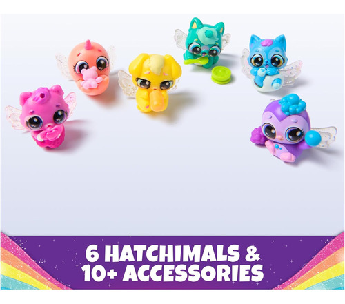 Foto 4 pulgar | Hatchimals Alive Rainbow Splash Set 6 Huevos Spin Master