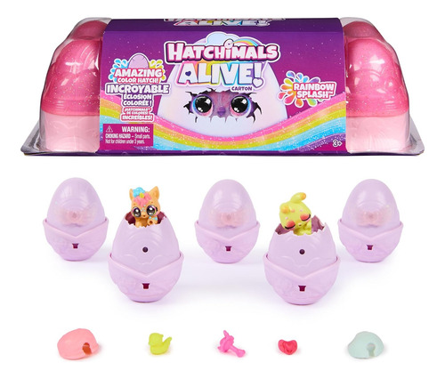 Foto 4 pulgar | Hatchimals Alive Splash Playset Y Rainbow Splash Spin Master