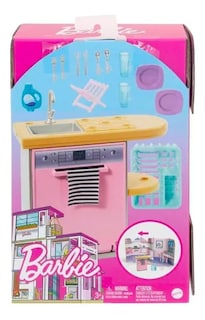 Foto 1 | Paquete de Muebles y Accesorios Mattel Barbie Decoración de la Casa
