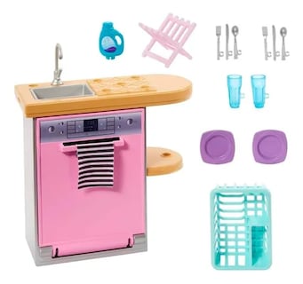 Foto 2 | Paquete de Muebles y Accesorios Mattel Barbie Decoración de la Casa