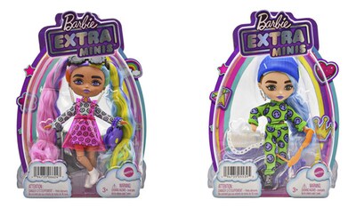 Foto 1 | Barbie Extra Minis Pack 2 Muñecas 14cm Hgp62 Mattel