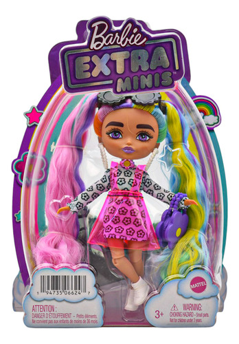 Foto 3 pulgar | Barbie Extra Minis Pack 2 Muñecas 14cm Hgp62 Mattel