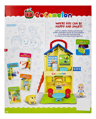 Foto 4 pulgar | Set De Figuras Cocomelon Delux Pop N´ Play House - Casa Familiar Tipo Maletin Con 7 Piezas