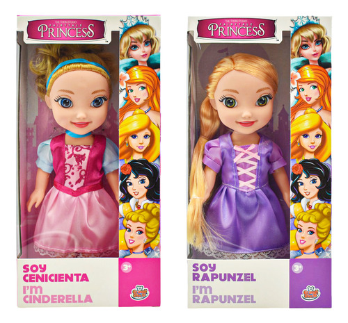 Foto 2 pulgar | Fairytale Princess Pack 2 Muñecas 25cm Grandi Giochi