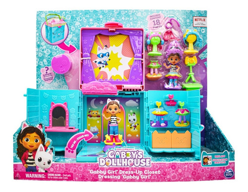 Foto 2 pulgar | Gabbys Dollhouse Dress Up Closet 18 Accesorios Spin Master